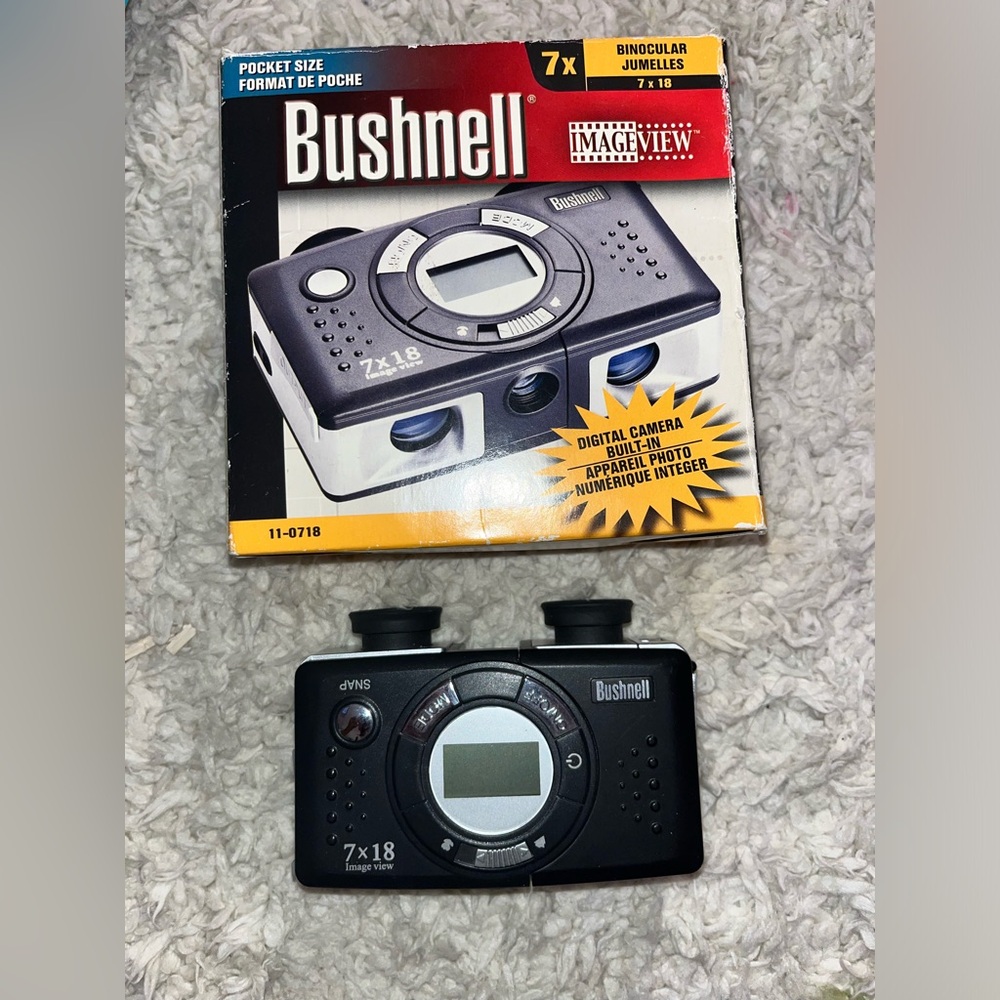 NEW/Bushnell 7x18 Image View Porro Prism Binocular/camera